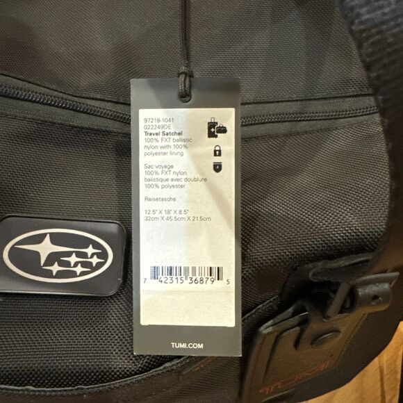 Tumi Subaru Soft Travel Satchel / Duffel Black Corporate Collection 972181041 - Picture 3 of 6